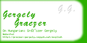 gergely graczer business card